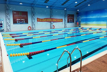 广州花都唯万健身俱乐部钢结构拆装式恒温泳池工程