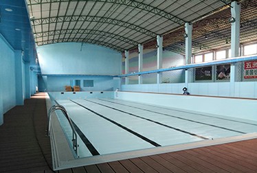 开平市悦动体育钢结构恒温泳池工程